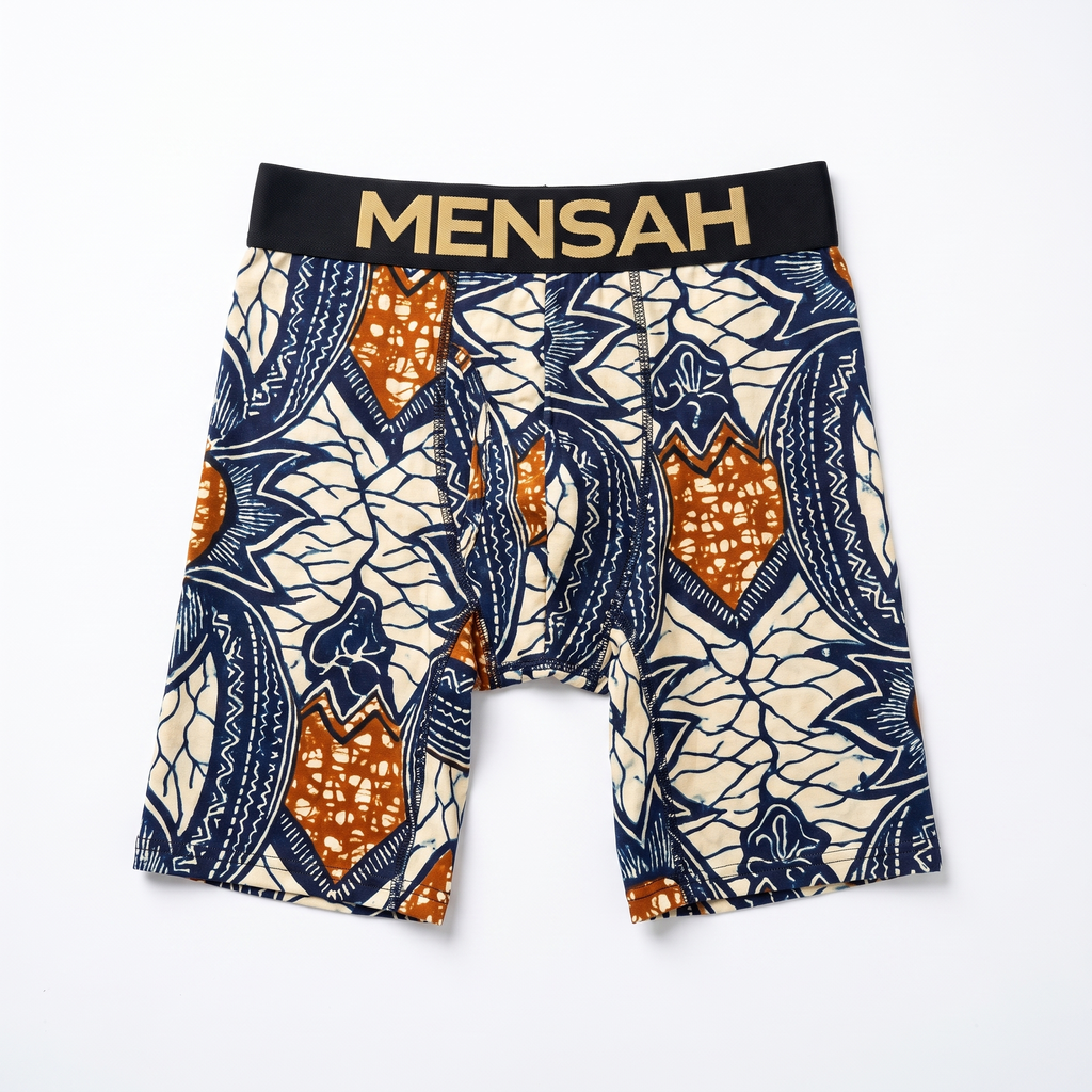 OSU long boxer brief, flat lay on white