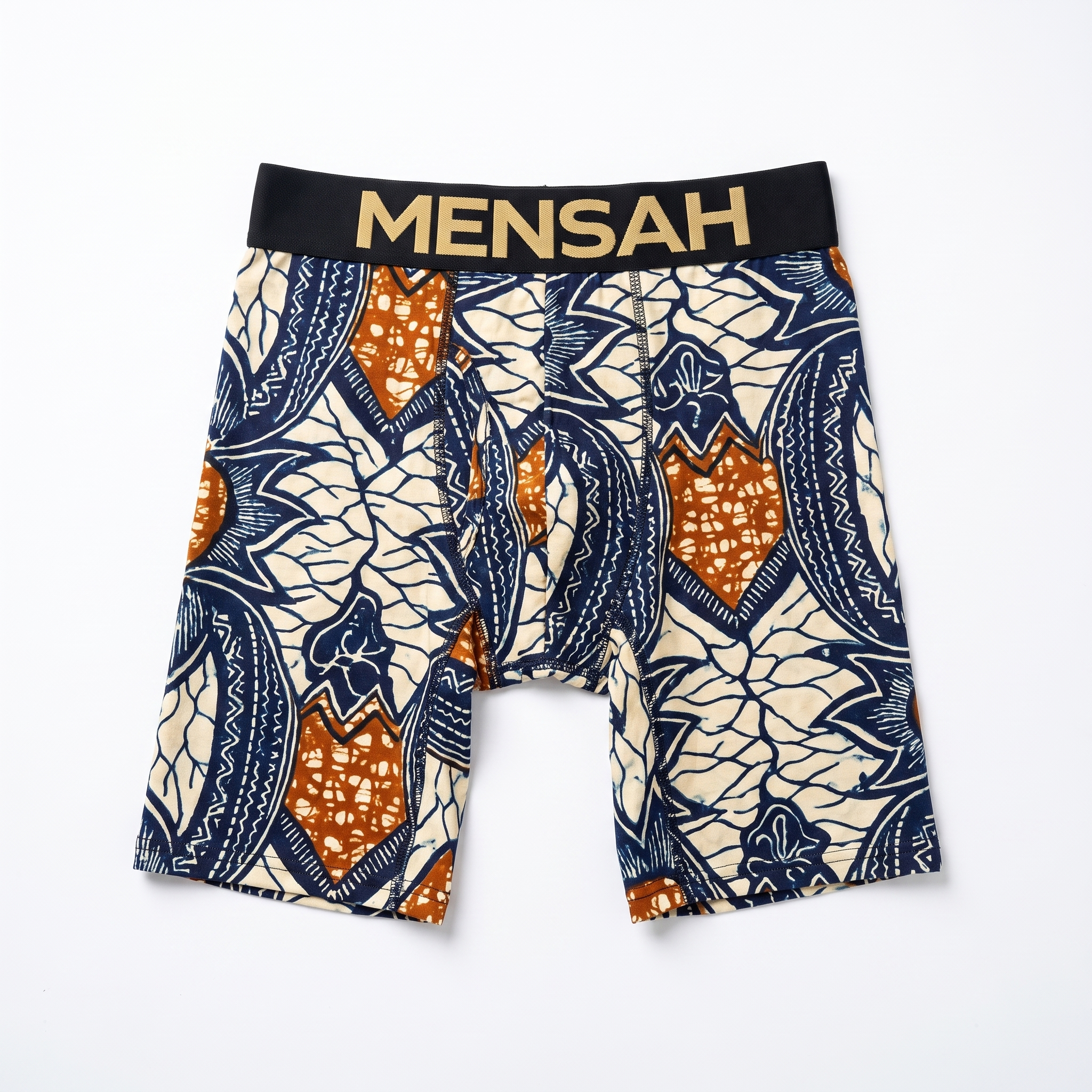 OSU long boxer brief, flat lay on white