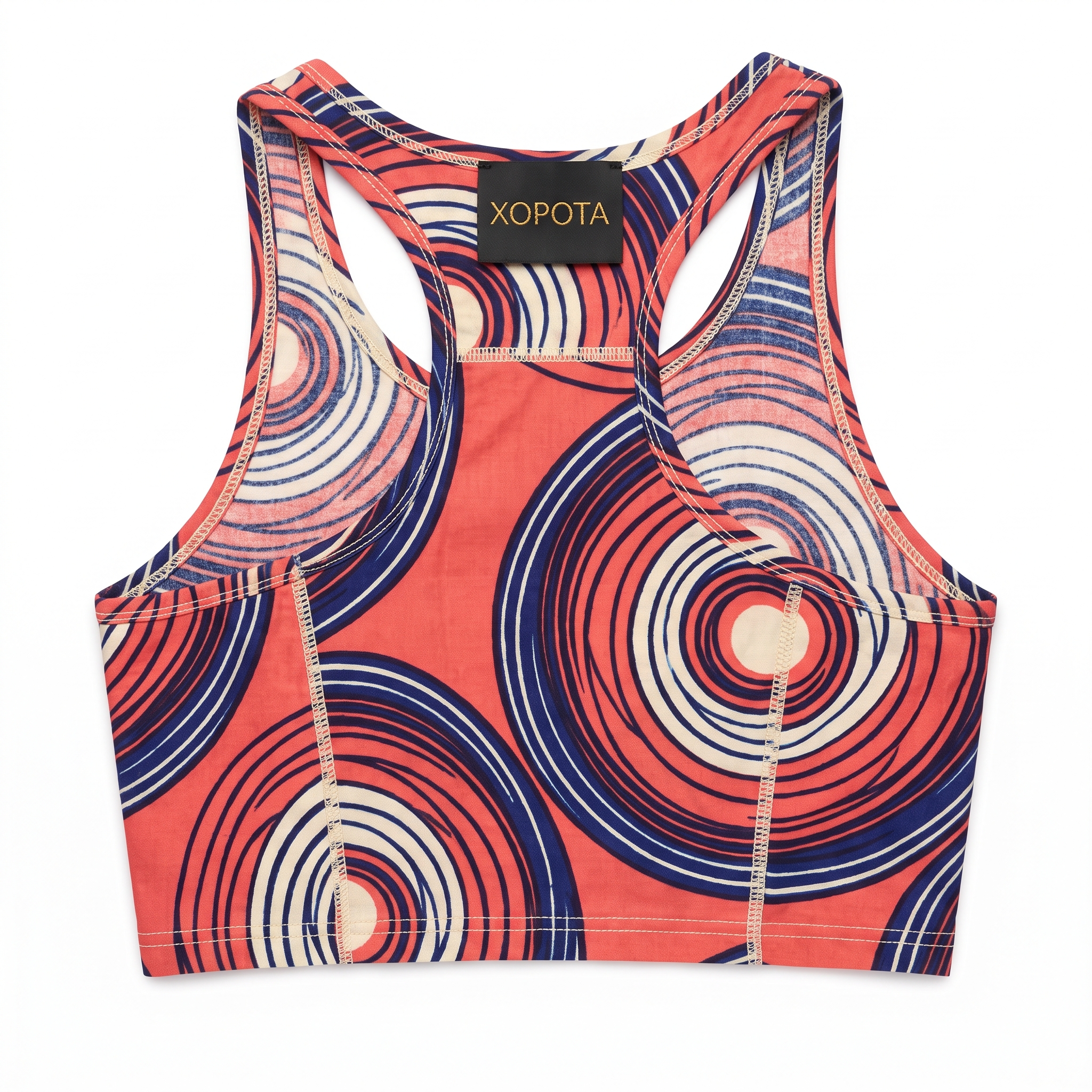 OSU racer tank, flat lay front